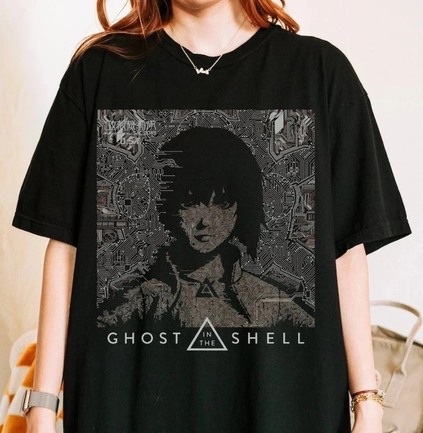 The Ghost In The Shell Anime T-Shirt, Motoko Kusanagi Anime Tee Shirt