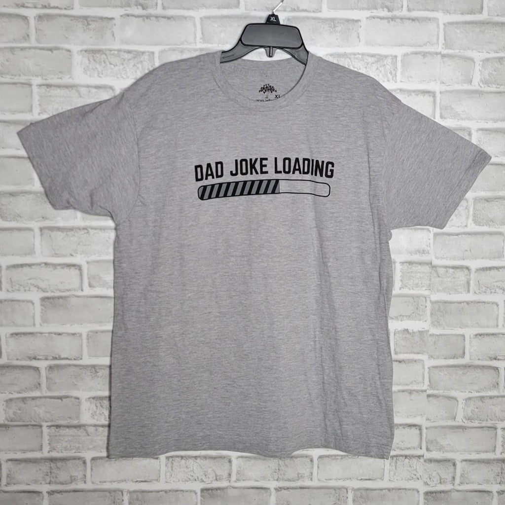 Dad Joke Loading Gray T-shirt, size XL