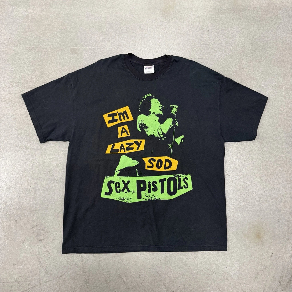 2000s Sex Pistols I’m A Lazy Sod Band Shirt Mens 2XL Hanes Heavyweight