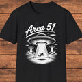 Area 51 T-Shirt, Alien Abduction, UFO Graphic, Retro Sci Fi Tee, Secret Base