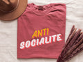 Antisocialite Graphic T-shirt, Funny Quote Gift for Birthday, Sarcastic Shirt