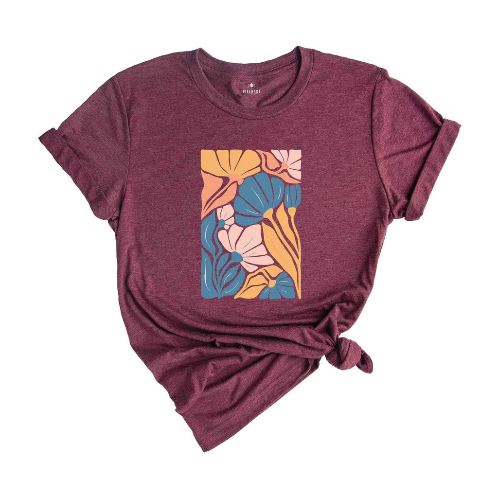 Flowers Tshirt, Boho Wildflowers Tshirt, Boho Flowers Shirt, Floral Nature Shirt