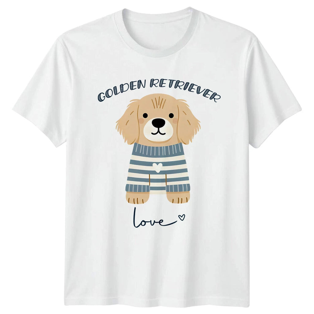 Golden Retriever Love Dog T-Shirt Cute Puppy Mens Womens