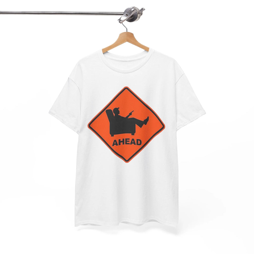 Funny Recliner Road Sign T-Shirt  Couch Potato Humor Tee  Lazy Mode Activated