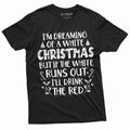 Funny Christmas Party drinking white red wine tee shirt White Christmas shirt