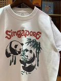 Trendy Singapore Pandas on Bamboo OG Chinese Design T-shirt;90's Vintage-Style;L