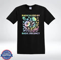 Radicalized By Basic Decency Shirt Pastel Floral Aesthetic Graphic T-Shirt