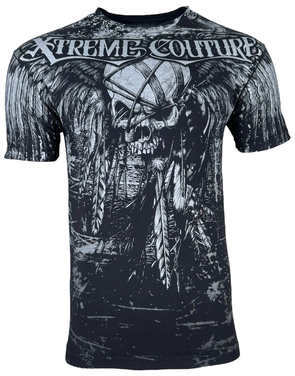 Xtreme Couture by Affliction Men's T-Shirt Justice Cross Biker Y2K S-5XL