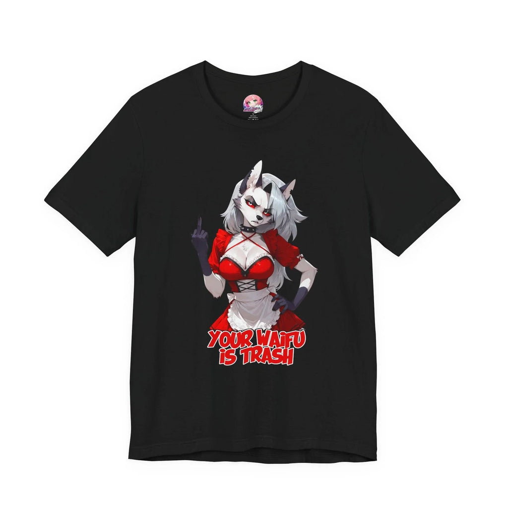 “Your Waifu Is Trash” Loona T-Shirt – Helluva Boss Inspired Graphic Tee