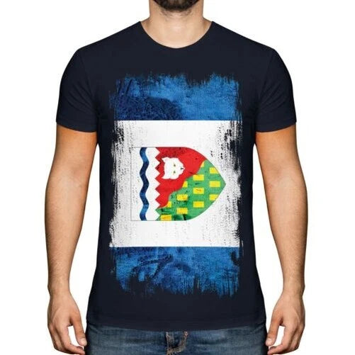 Northwest Territories Grunge Flag Men's T-Shirt Gift Clothes