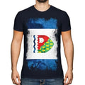 Northwest Territories Grunge Flag Men's T-Shirt Gift Clothes