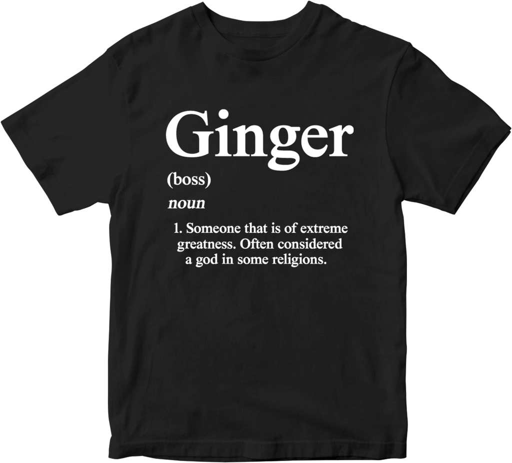 Ginger Boss T-shirt Noun Vegetables Farming Religious  Novelty Birthday Gifts