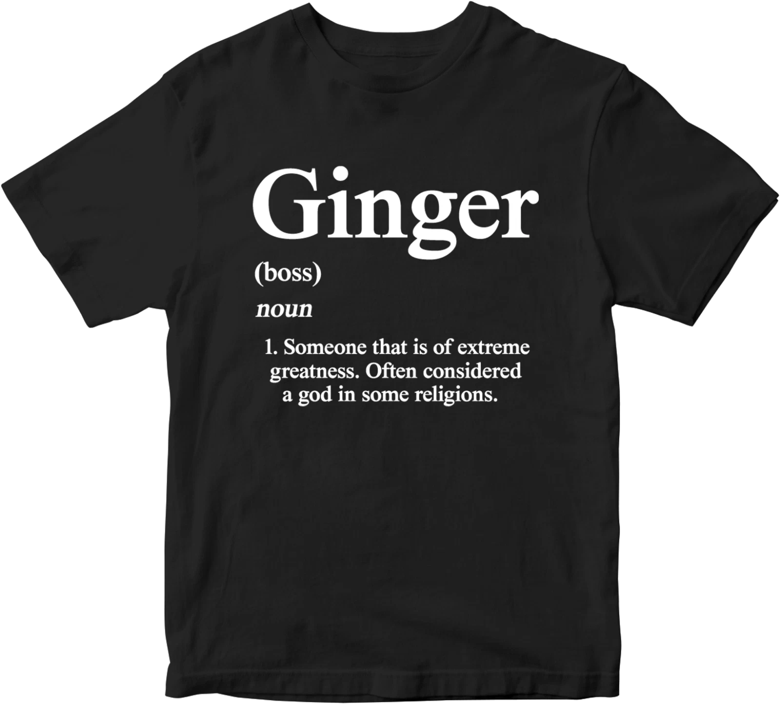 Ginger Boss T-shirt Noun Vegetables Farming Religious  Novelty Birthday Gifts