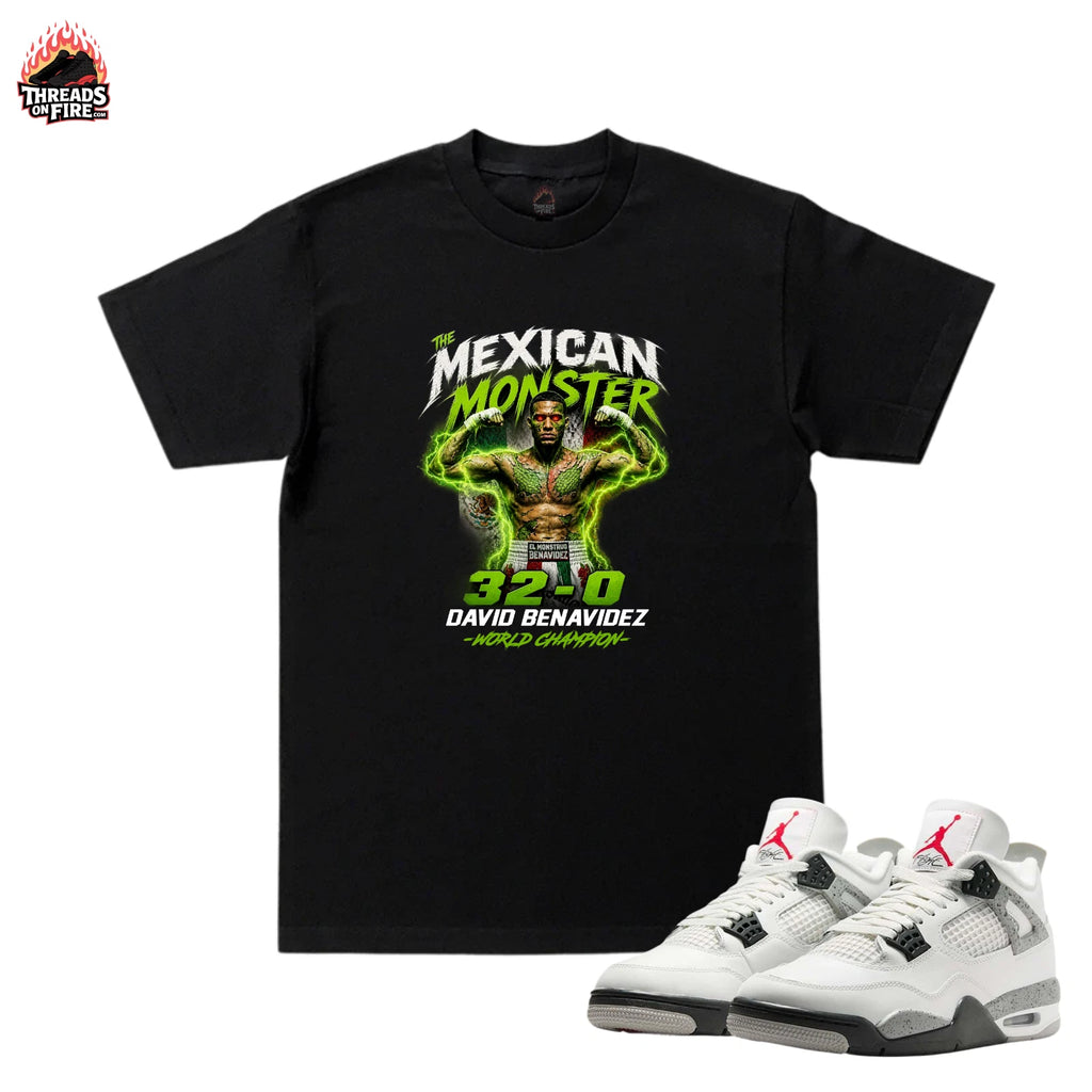 Men's Black T-Shirt Mexican Monster Streetwear Sneaker Matching Tees