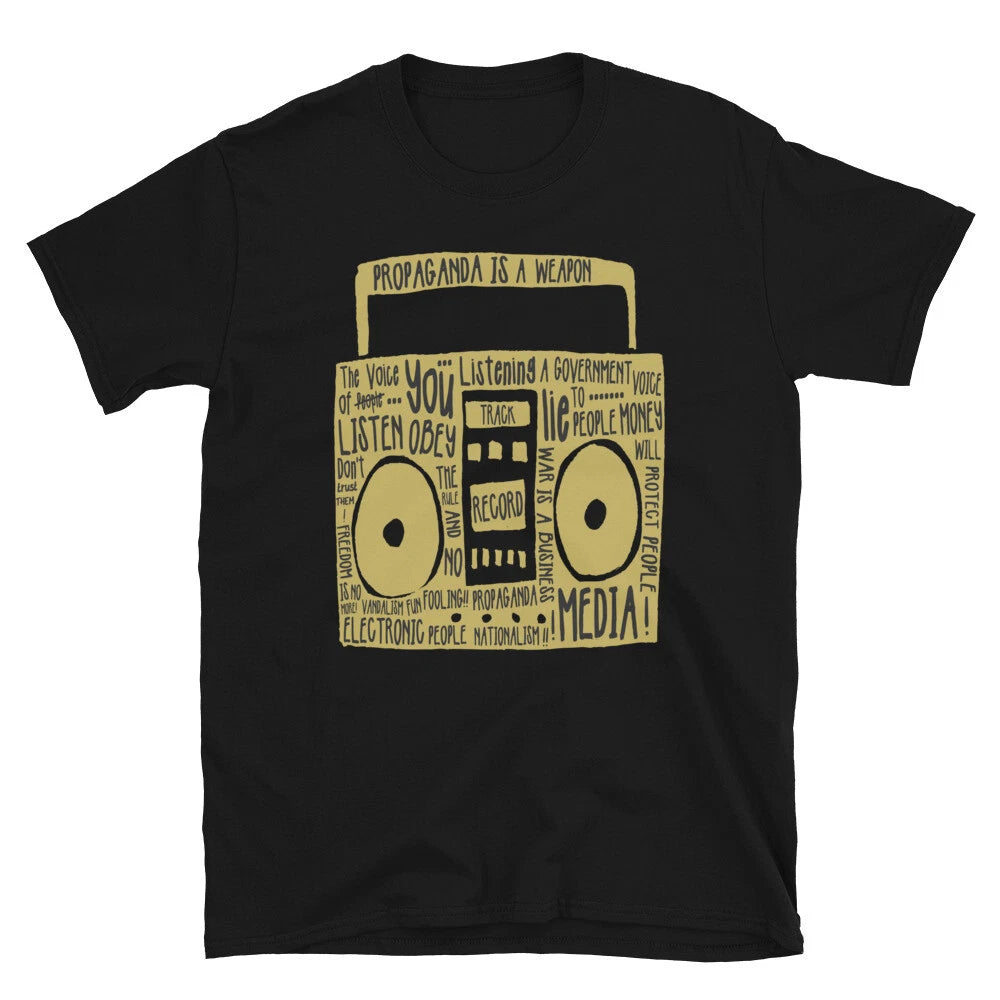 Propaganda Media Graffiti Art Protest Classic Fit T-Shirt