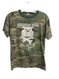 Vintage Y2K Camo tshirt 2003 Seniors Powder Puff Private Johnson S/M