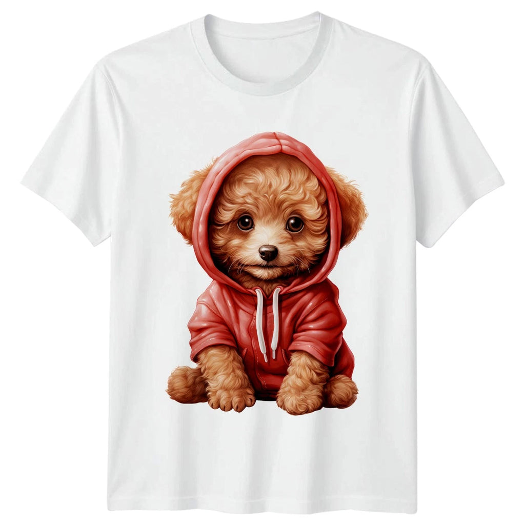 Puppy Dog Hoodie Animals Unisex Graphic Tee Men Women T-Shirt Cute