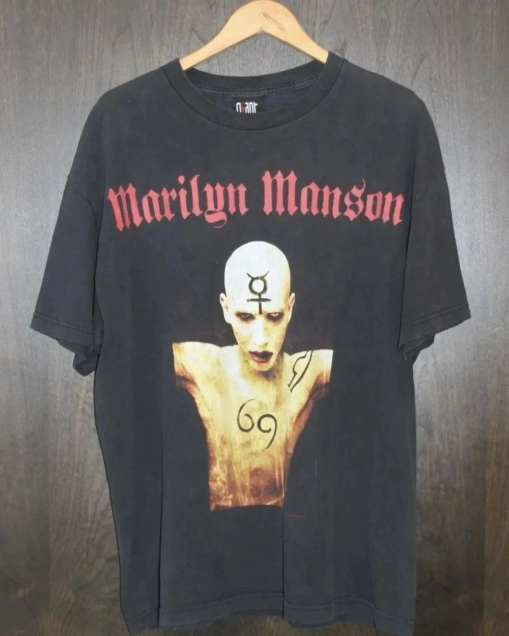 Marilyn Manson T-Shirts Graphic Print Goth Tees Cotton Unisex