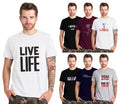 Men's T-Shirt Athletic Logo Swoosh Printed Active Short Sleeve Tee