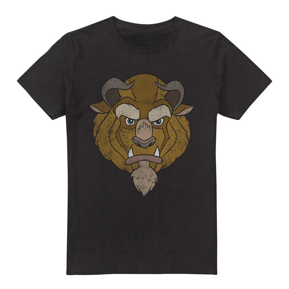 Beauty and the Beast Beast Head T-Shirt , Black