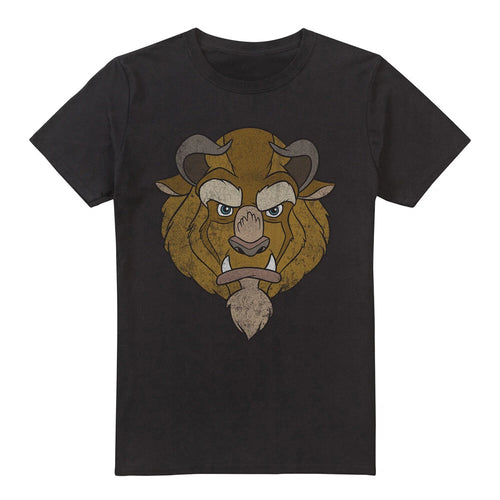 Beauty and the Beast Beast Head T-Shirt , Black