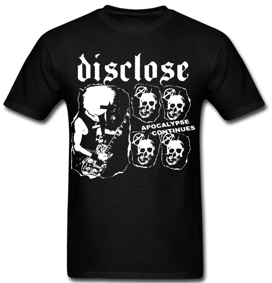 DISCLOSE T shirt band  Hardcore Punk Rock Ska Anarcho Apocalypse continues