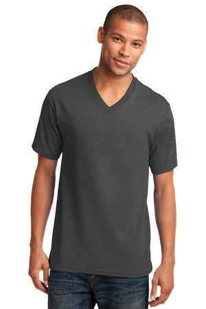 PC54V Port & Company Core Cotton V-Neck Tee