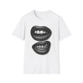 Black Lips Graphic Tee, Trendy Unisex Softstyle T-Shirt, Casual Wear, Unique