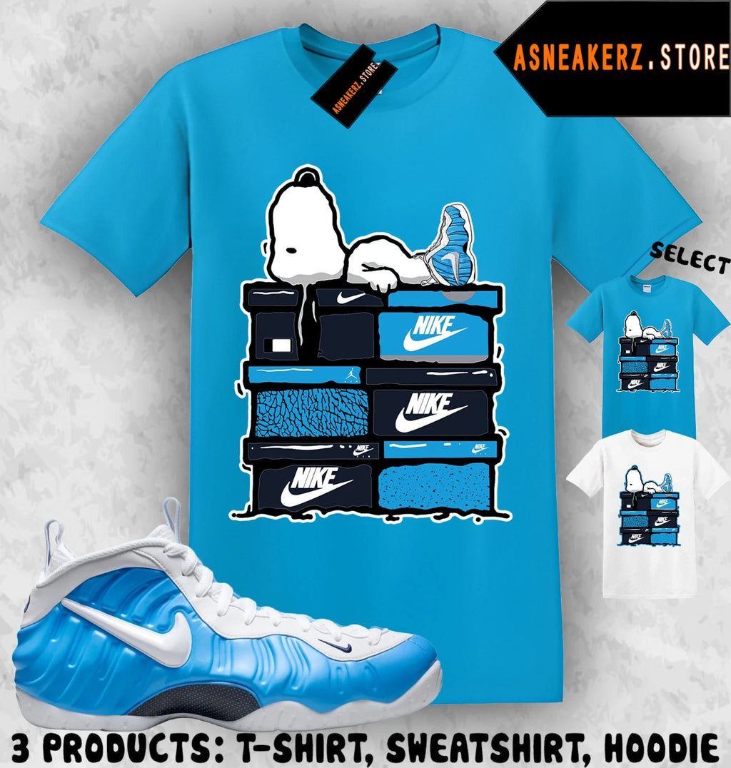 Shirt To Match Foamposite Pro University Blue Sneaker Matching Sneakerhead S Dog