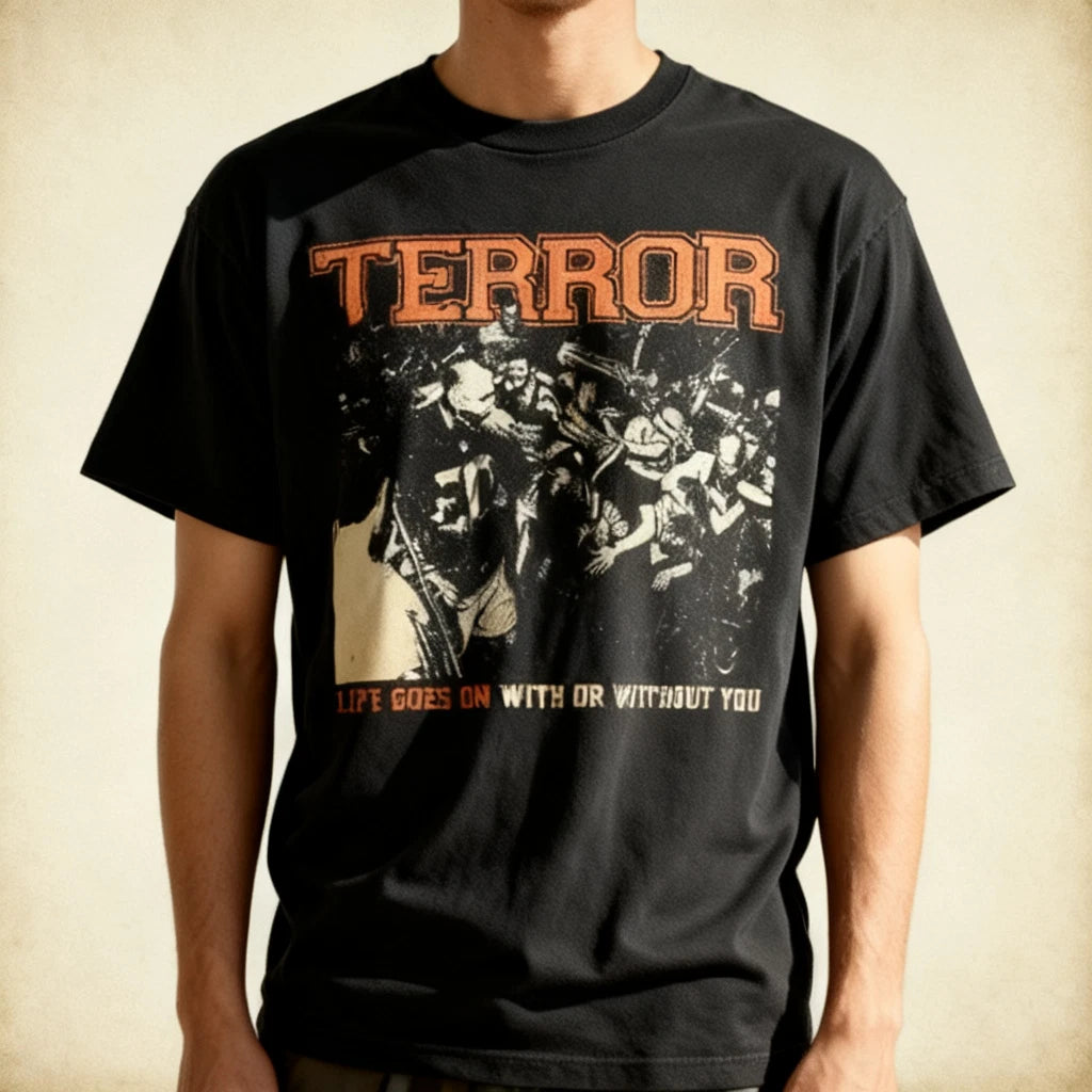 Retro Band Terror Short Sleeve Unisex All Size Nwt