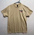 TACOR Beige Short-Sleeve T-Shirt M Gildan DryBlend 50% Cotton/50% Polyester