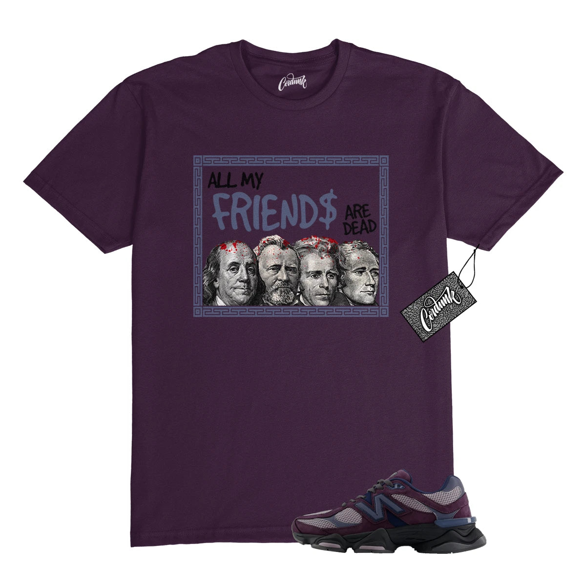 9060 Plum Brown Ice Wine Dark Arctic Grey T Shirt to Match PREZ