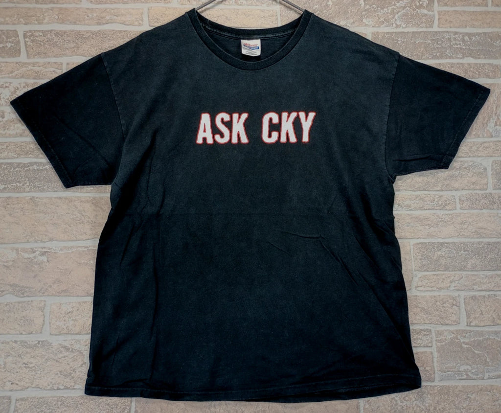 Vintage Ask CKY Camp Kill Yourself Shirt XL SPELLOUT Logo MARGERA JACKASS Y2K