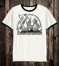 Unisex Cotton T Tee Shirt Russian Prison Tattoo Art Traditional Skeleton Skull