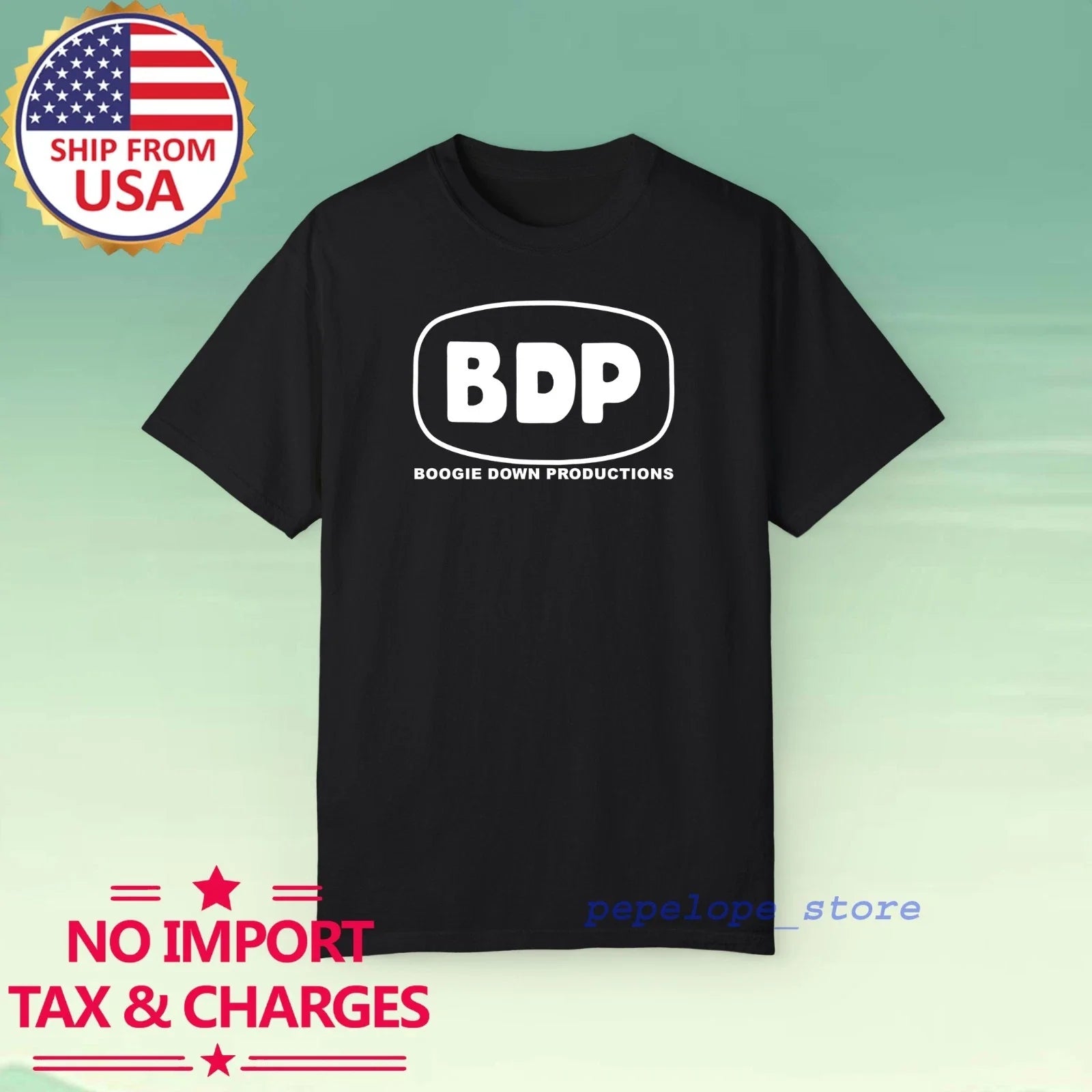 Boogie Down Productions BDP Men's Black Size S-5XL