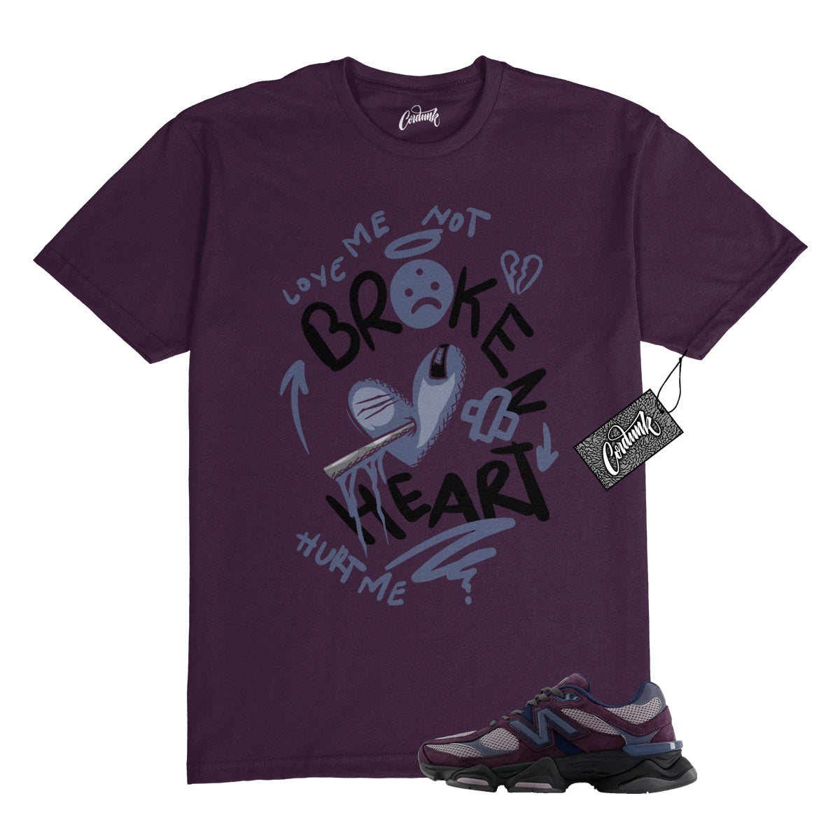 9060 Plum Brown Ice Wine Dark Arctic Grey T Shirt to Match BROKEN