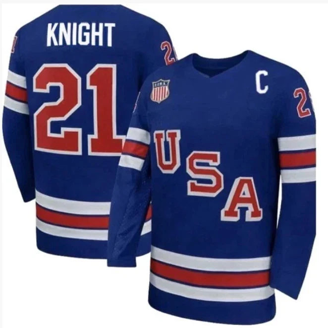 Pullover Hilary Knight Team USA Winter polyester Hockey Jersey