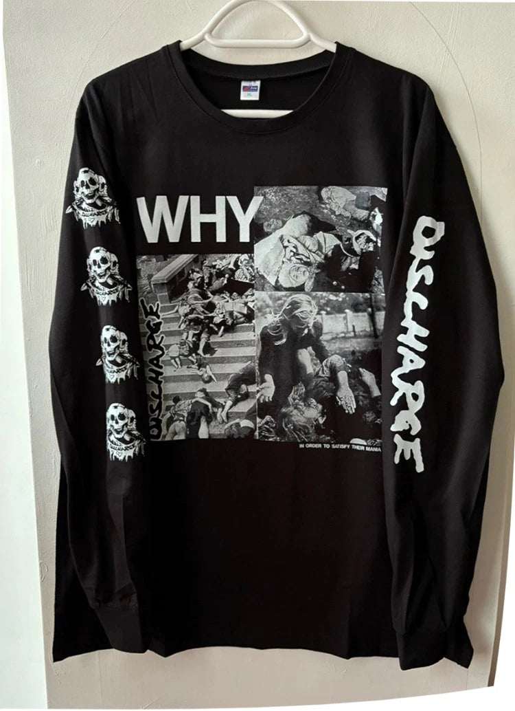Discharge - Why – LONGSLEEVE  Tshirt (D-Beat, Hardcore Punk)