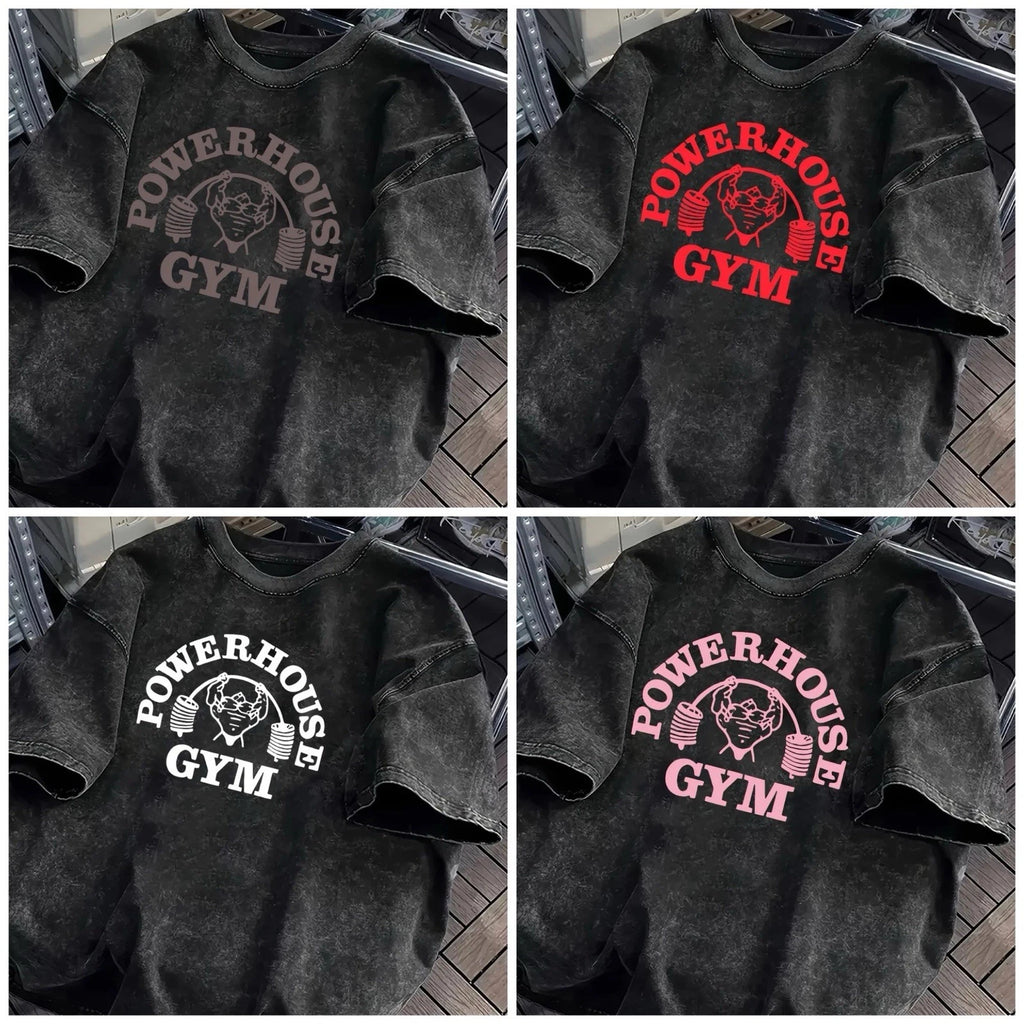 Mens Breathable T Shirt Cool Dry Sports Running Performance Powerhouse Gym Top