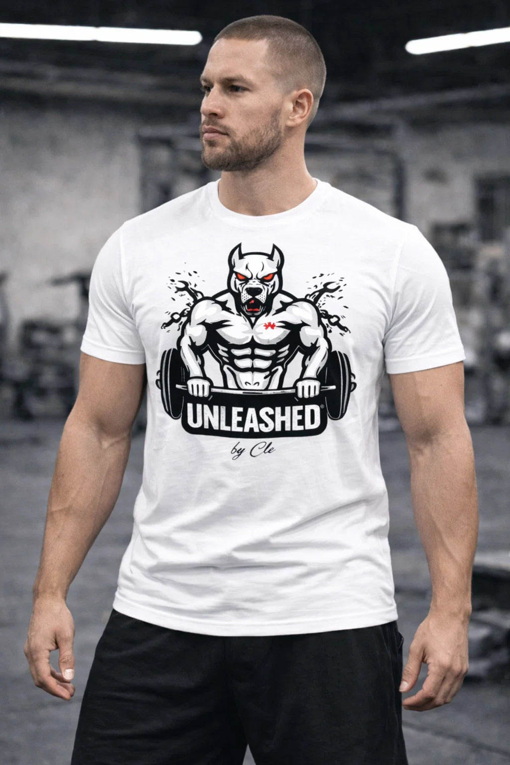 Unleashed Pitbull: Unisex t-shirt