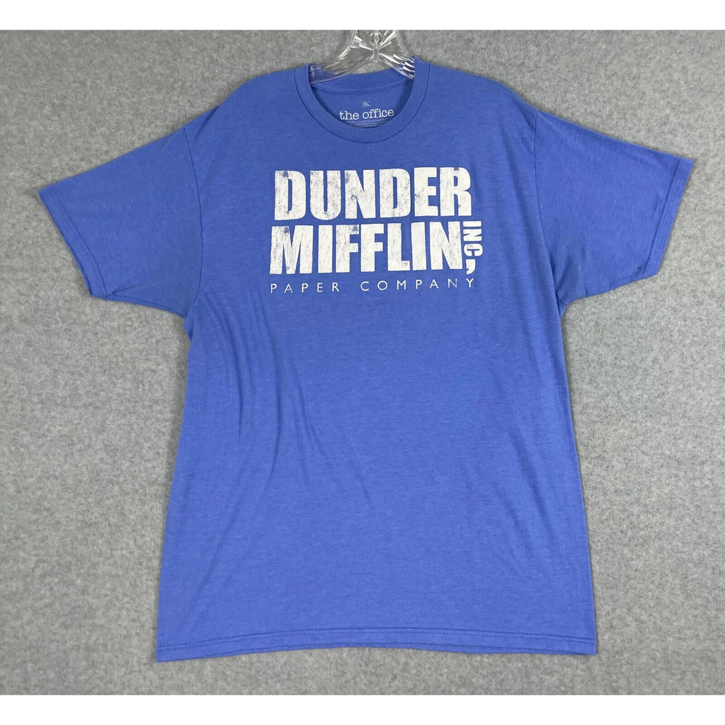 The Office Dunder Mifflin T Shirt Size XL Blue Funny TV Show