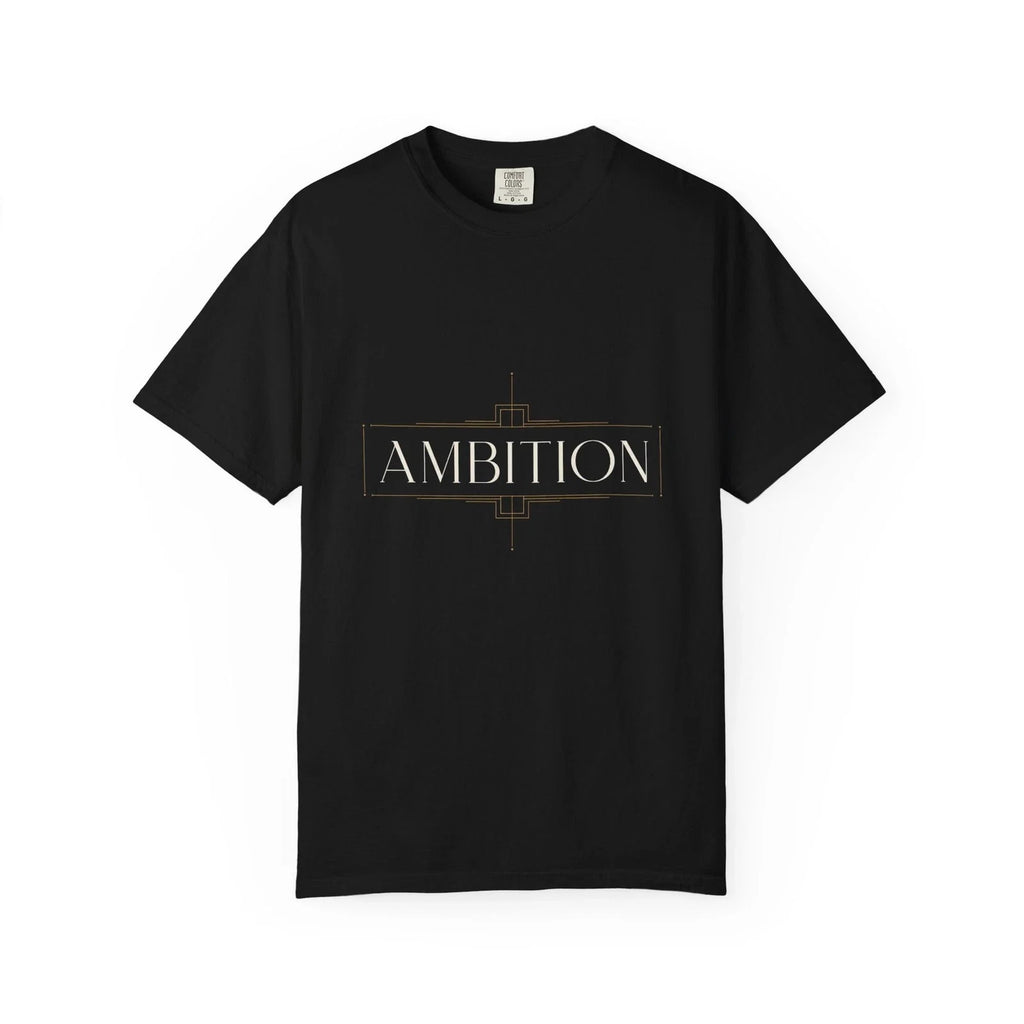 Ambition T-Shirt Men Black Minimalist Motivational Graphic Tee