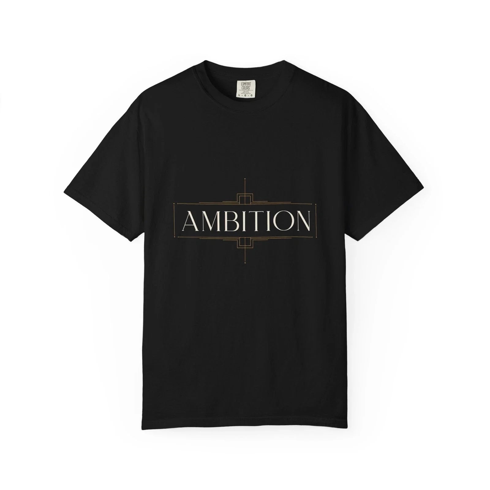 Ambition T-Shirt Men Black Minimalist Motivational Graphic Tee