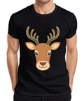 Deer Head Deer Head Cute Kids Forest Dweller Animal Print Boho Mens T-Shirt
