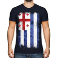 AJARIA GRUNGE FLAG MENS T-SHIRT TEE TOP FOOTBALL GIFT SHIRT CLOTHING JERSEY