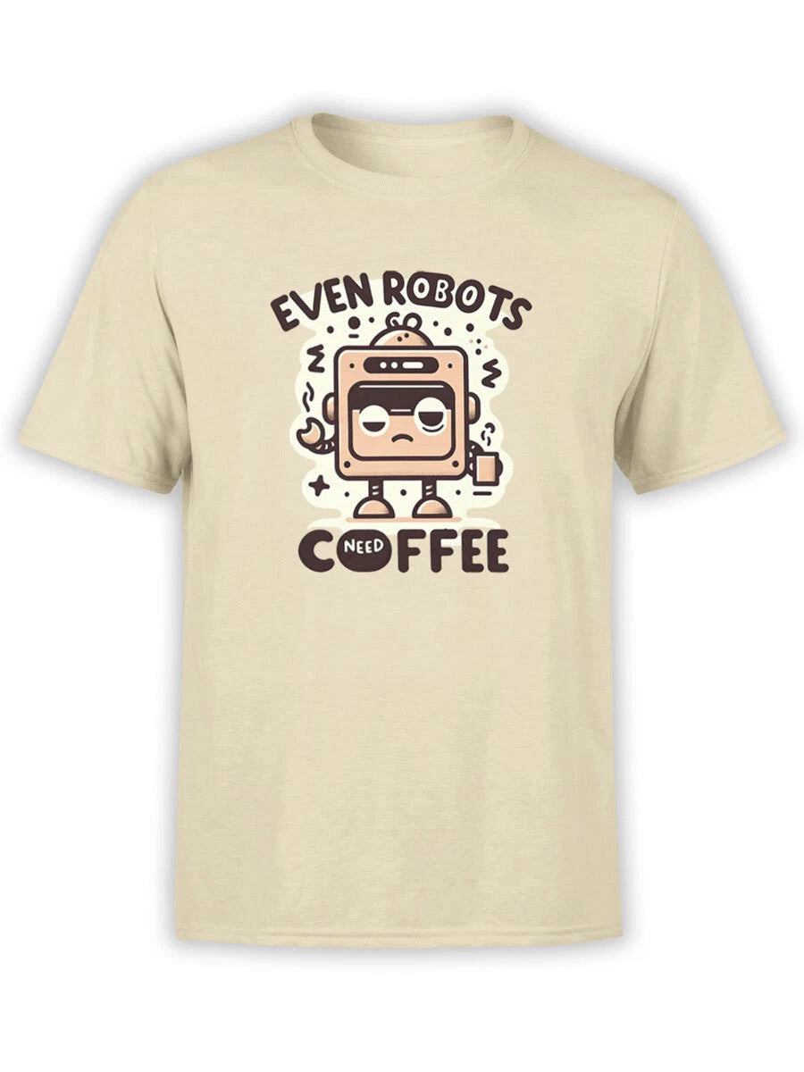 FANTUCCI Robot Collection | Robots Need Coffee T-Shirt