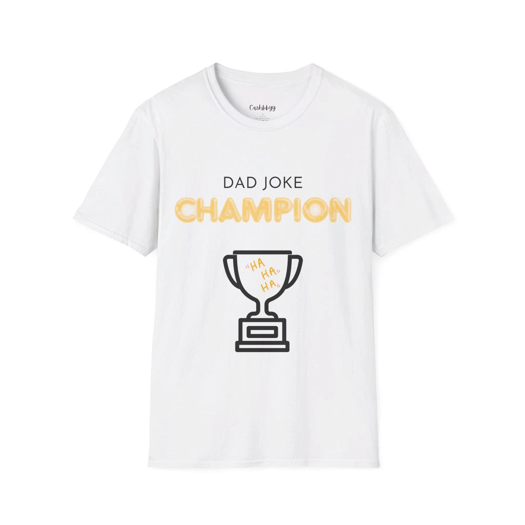 Dad Joke Champion T-Shirt - Trophy Design for the Ultimate Joke Master