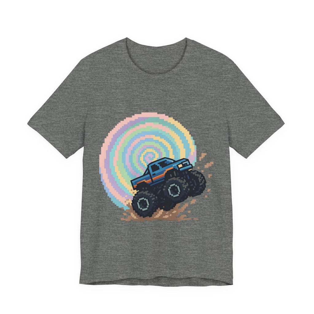 Monster Truck Kaleidoscope Pixel Art Tee