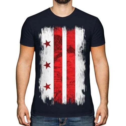WASHINGTON DC GRUNGE FLAG MENS T-SHIRT TEE TOP WASHINGTONIAN SHIRT JERSEY GIFT