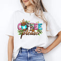Coffee please T-Shirt Coffee lover Coffee addict Unisex tee White Sand Sport Gre